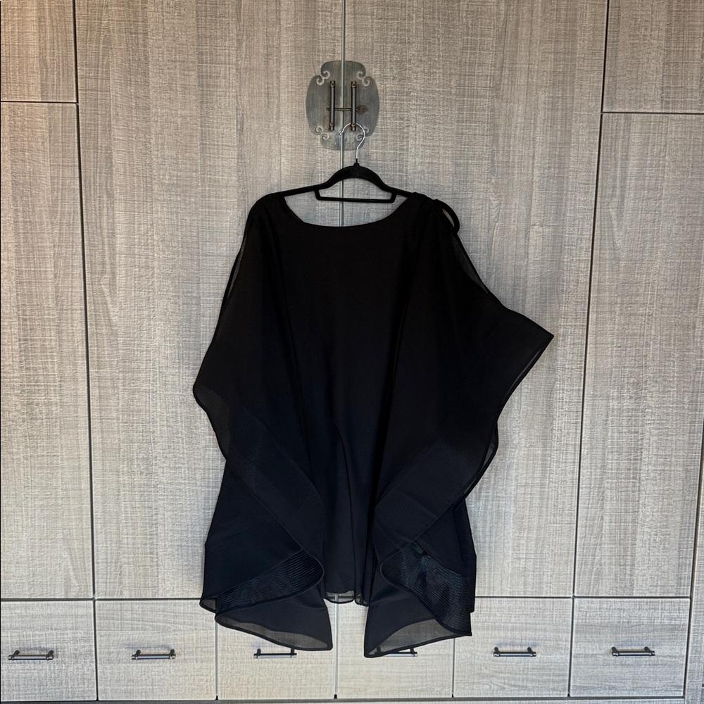 Gracia Ruffle Sleeve Wide Sheer‎ Tunic Dress